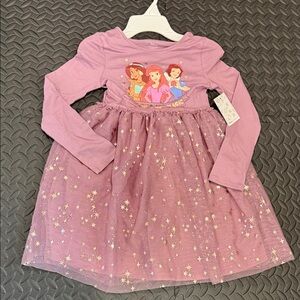 Disney isPurple Long Sleeve Dress with Starry Skirt